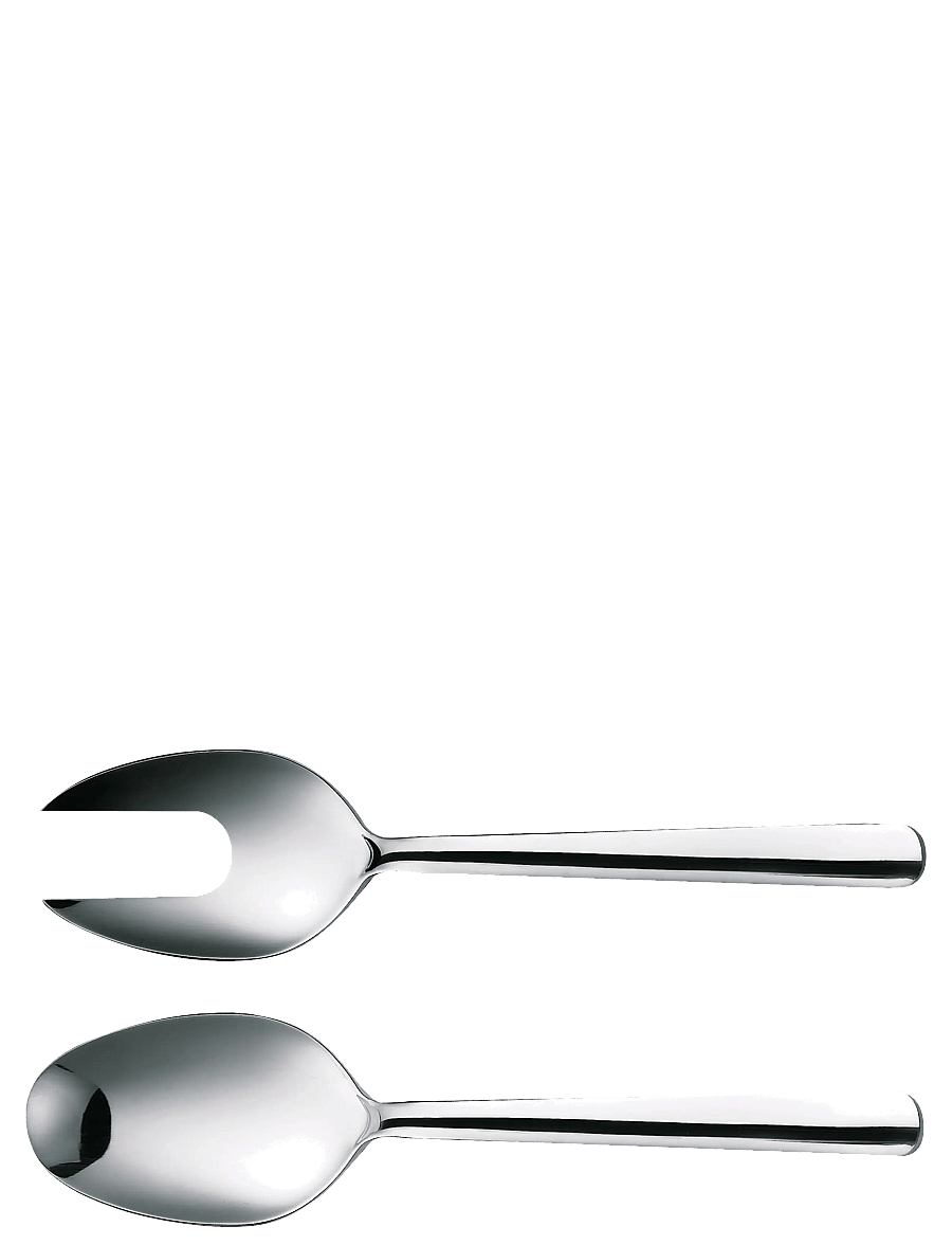 Fiskars - FF salad set mirror 2pcs - salatbesteck - silver - 1