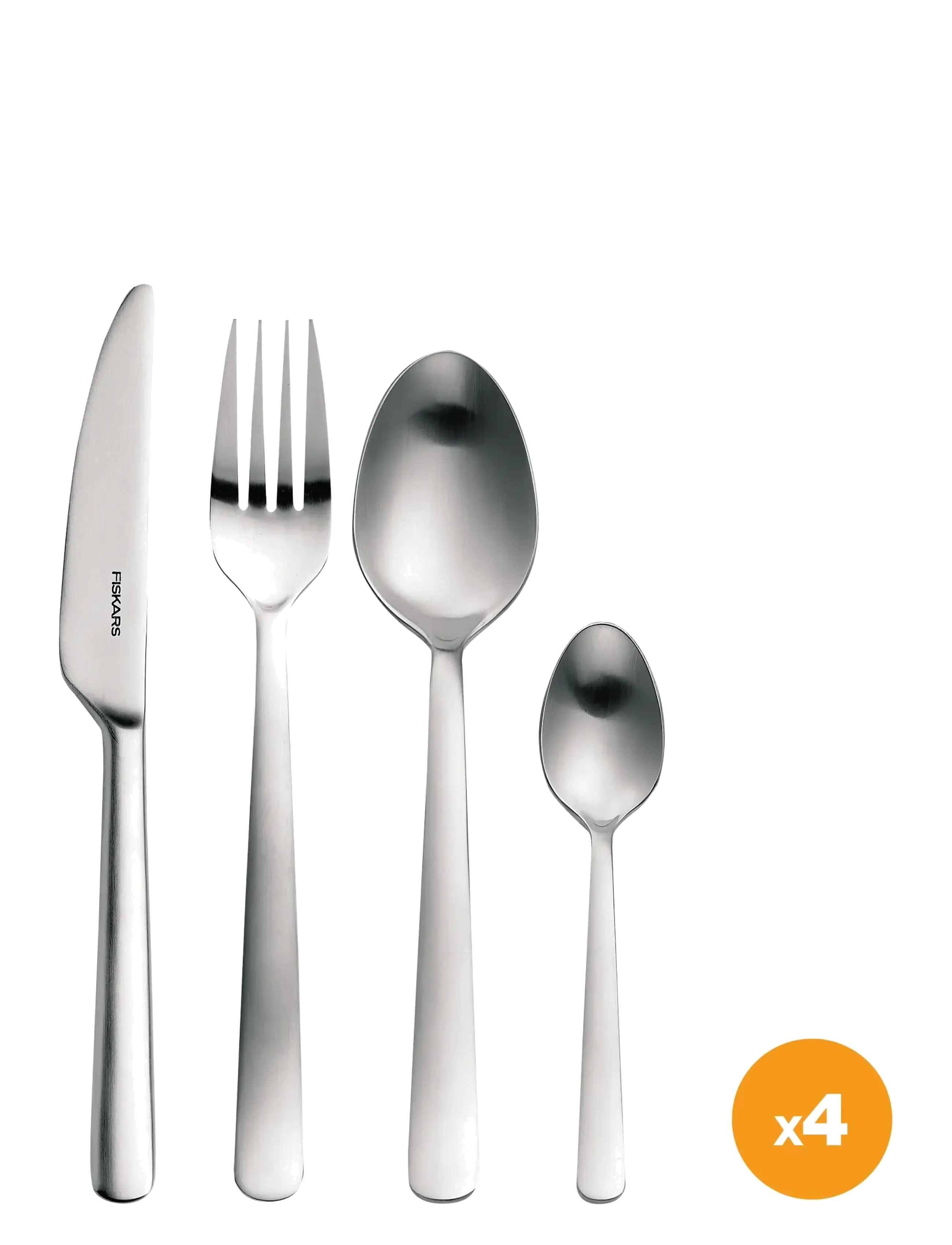 FISKARS Ff Bestiksæt, 16 Dele, I Gaveæske, Mat Silber - One Size - Unisex