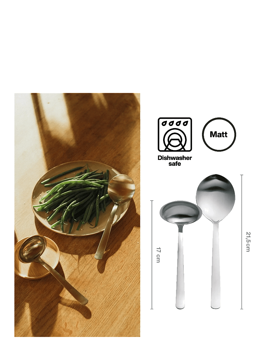 Fiskars - FF Serving set matt 2pcs - servierlöffel - matt - 1