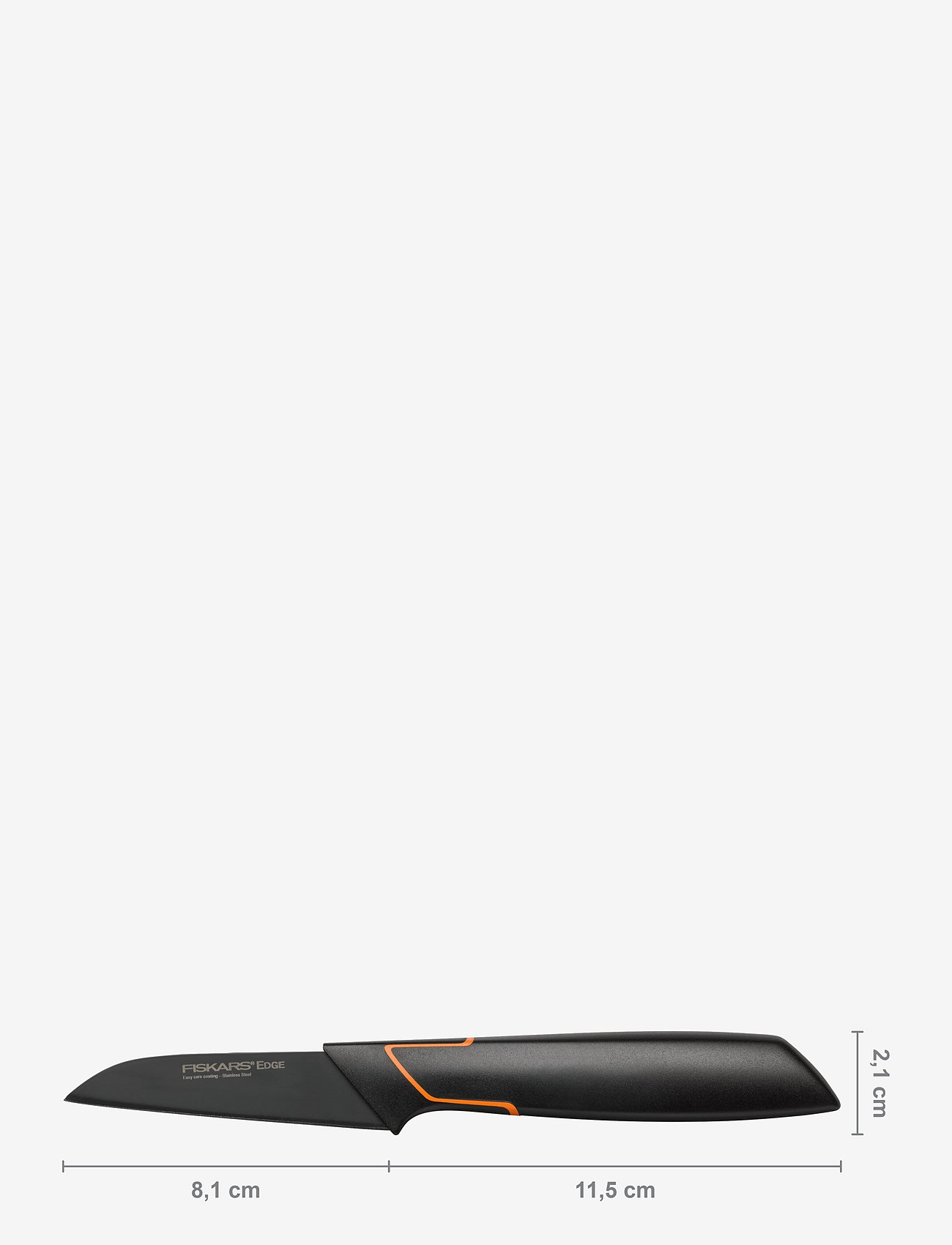 Fiskars - Edge shell knife 8 cm - laveste priser - black - 1