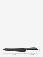 Fiskars - Edge Bread Knife 23 cm - laveste priser - black - 2