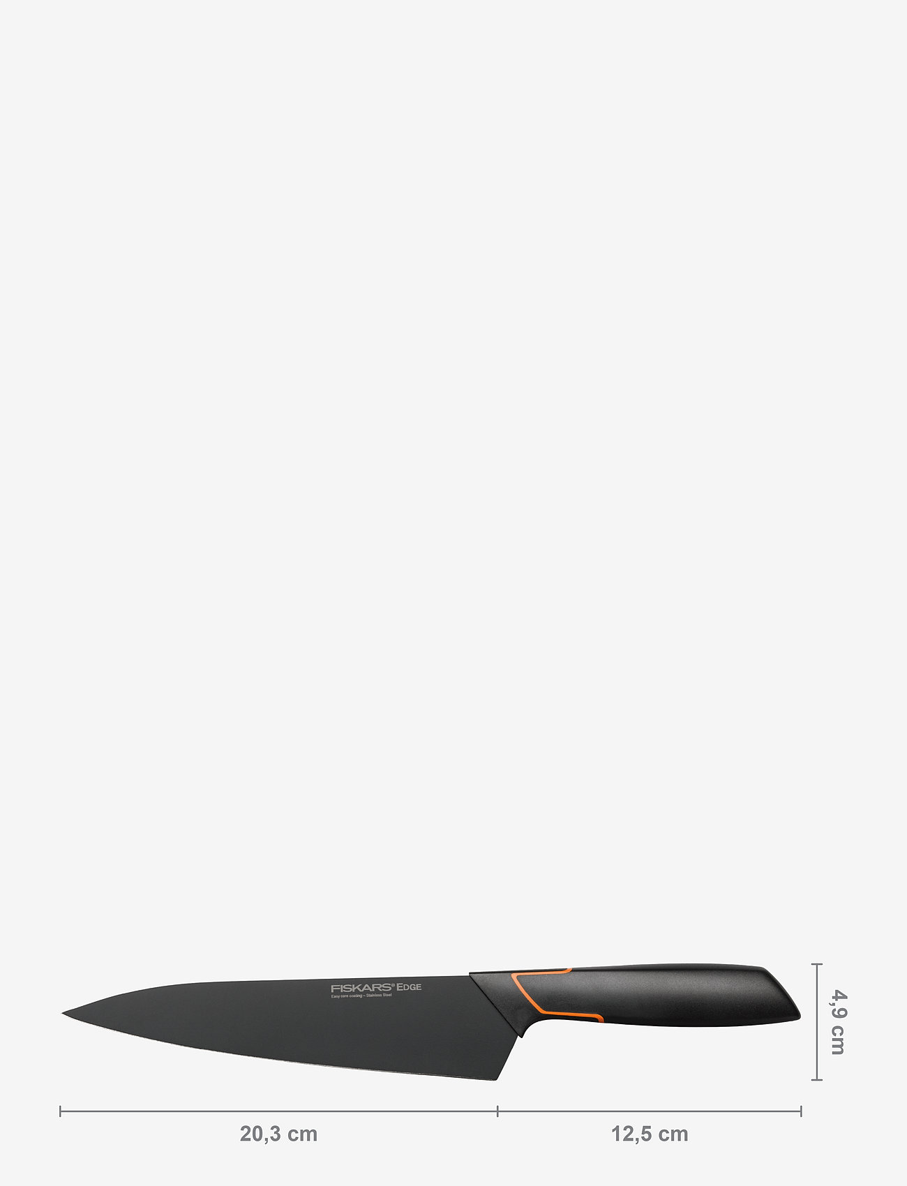 Fiskars - Edge kockkniv 19 cm - kockknivar - black - 2