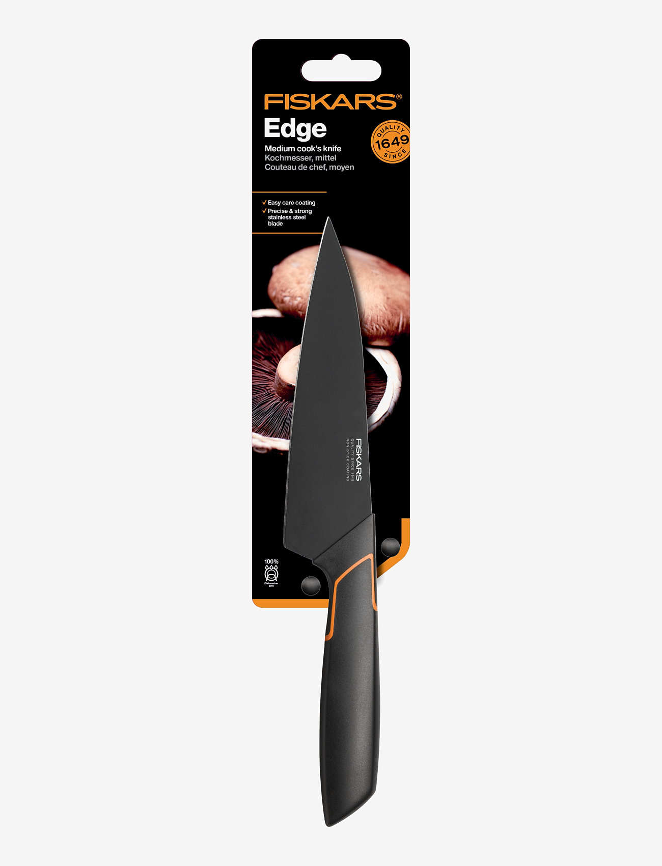 Fiskars - Edge Kockkniv 15 cm - laagste prijzen - black - 1