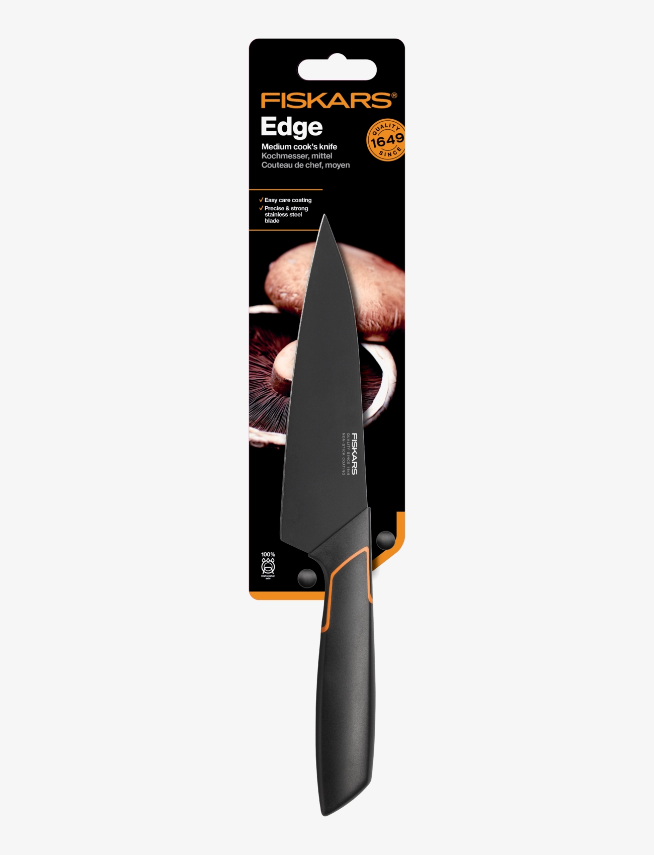 Fiskars - Edge Kockkniv 15 cm - mažiausios kainos - black - 1