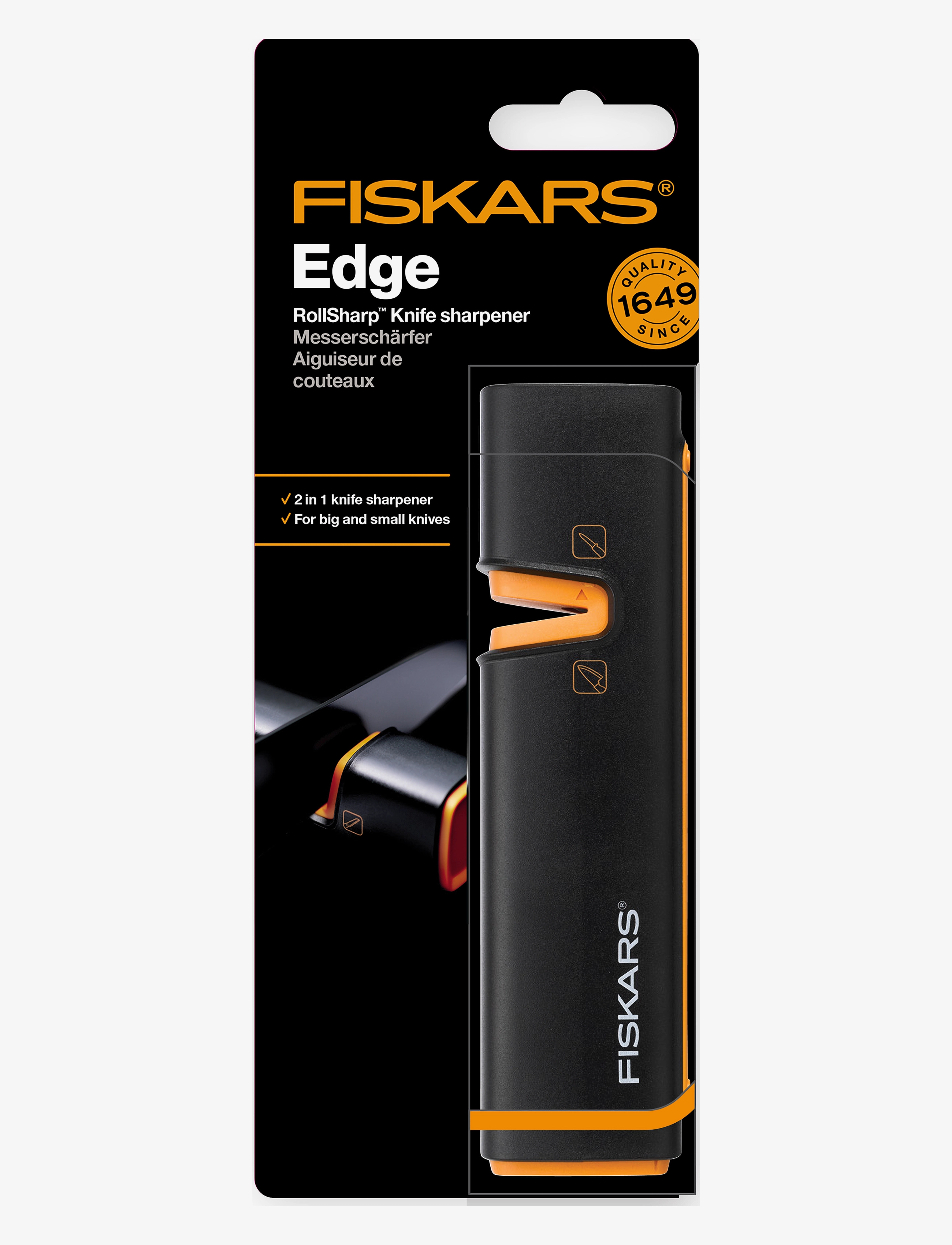 Fiskars - Edge Roll-Sharp Knivlip 16.5 cm - knivslipere, slipestål & slipestein - black - 4