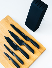 Fiskars - Edge knife block with 5 knives - najniższe ceny - black - 6