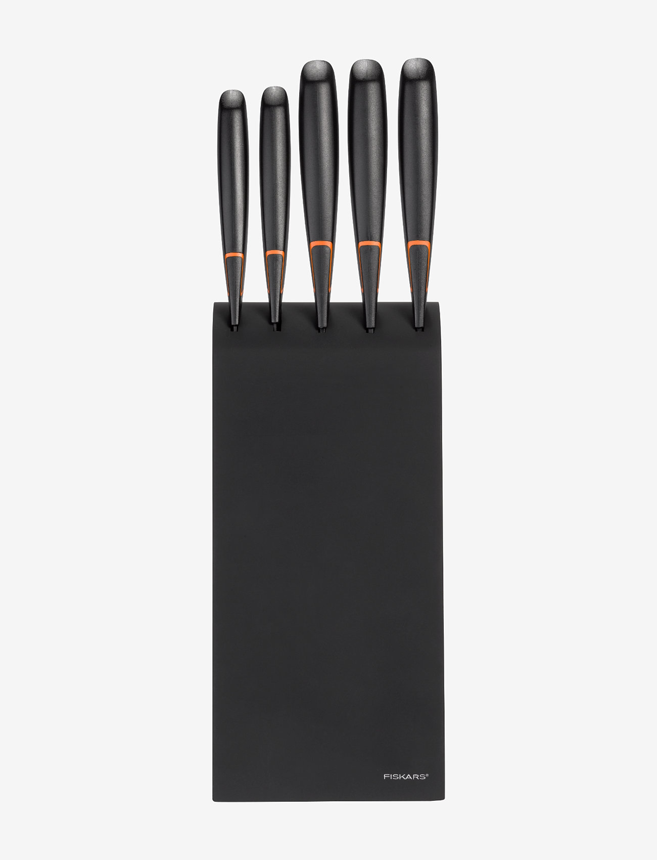 Fiskars - Edge knife block with 5 knives - messersets - black - 2