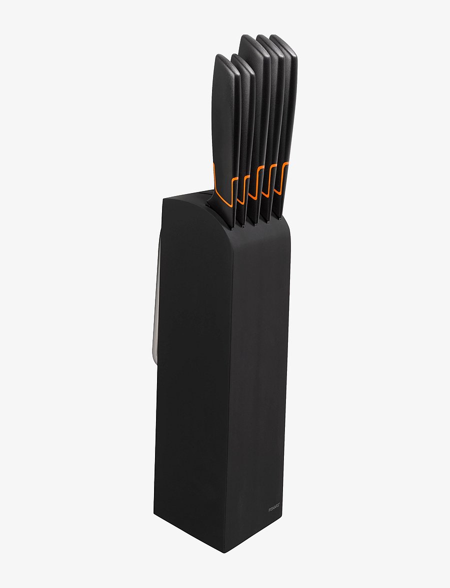 Fiskars - Edge knife block with 5 knives - noaplokid - black - 3