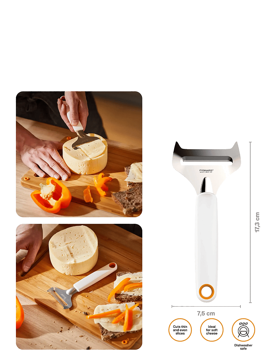 Fiskars - FF Cheese slicer for soft cheese - die niedrigsten preise - black - 1