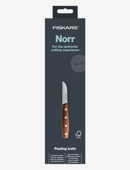 Fiskars - North peel knife 7 cm - vegetable knives - brown - 2