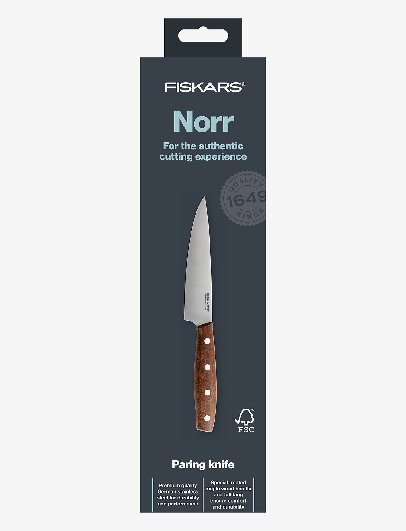 Fiskars - North vegetable knife 12 cm - brown - 3