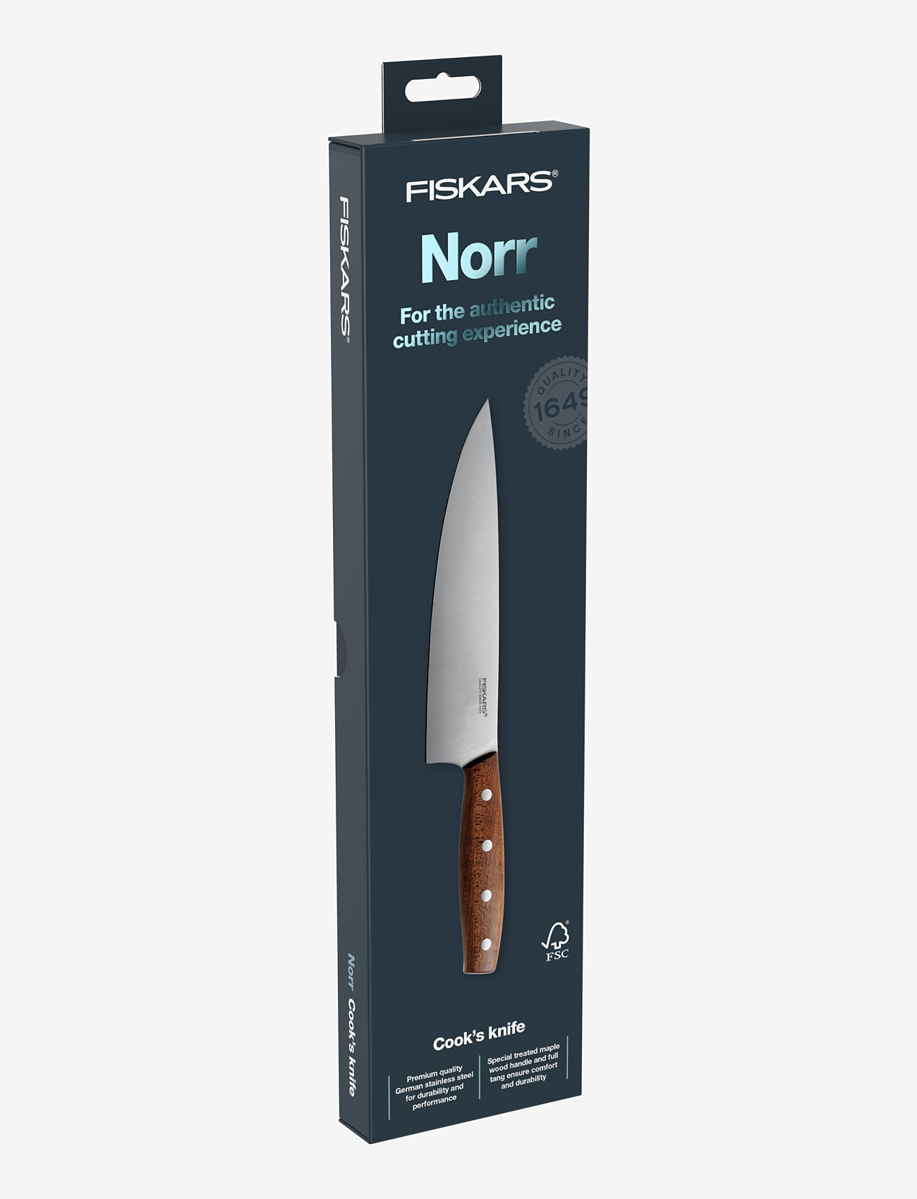 Fiskars - North cook knife 20 cm - brown - 1