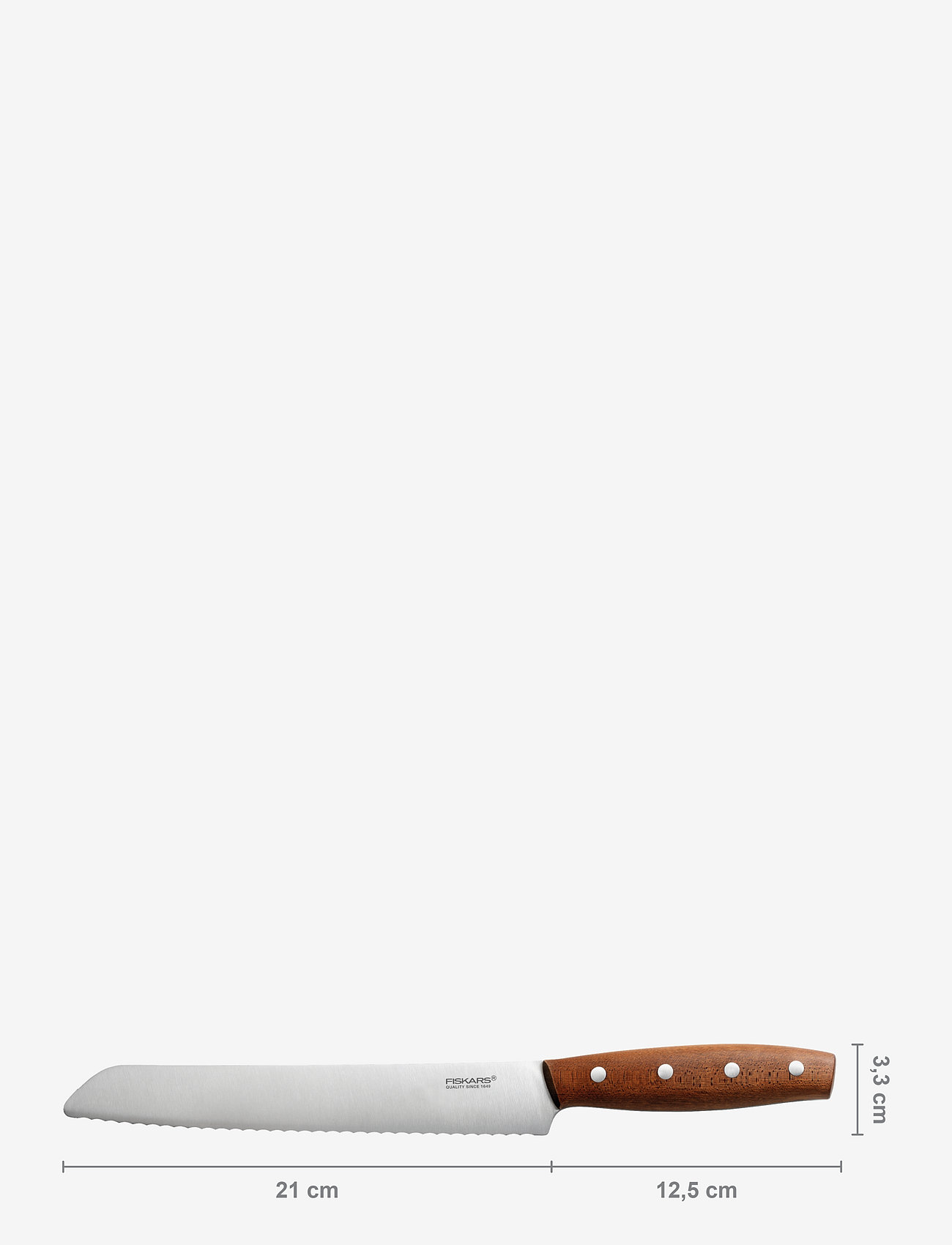 Fiskars - North bread knife 21 cm - brotmesser - brown - 1
