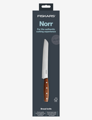 Fiskars - North bread knife 21 cm - maizes naži - brown - 2