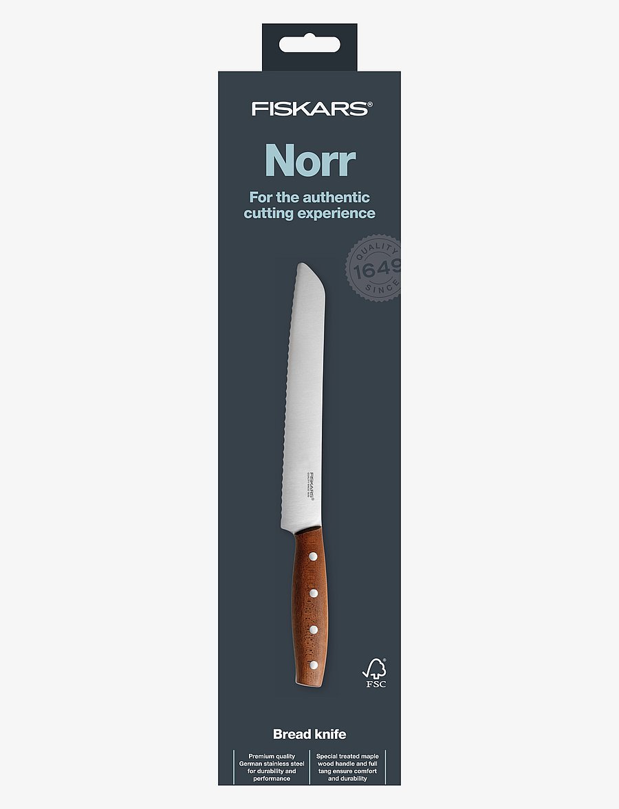 Fiskars - North bread knife 21 cm - brown - 2