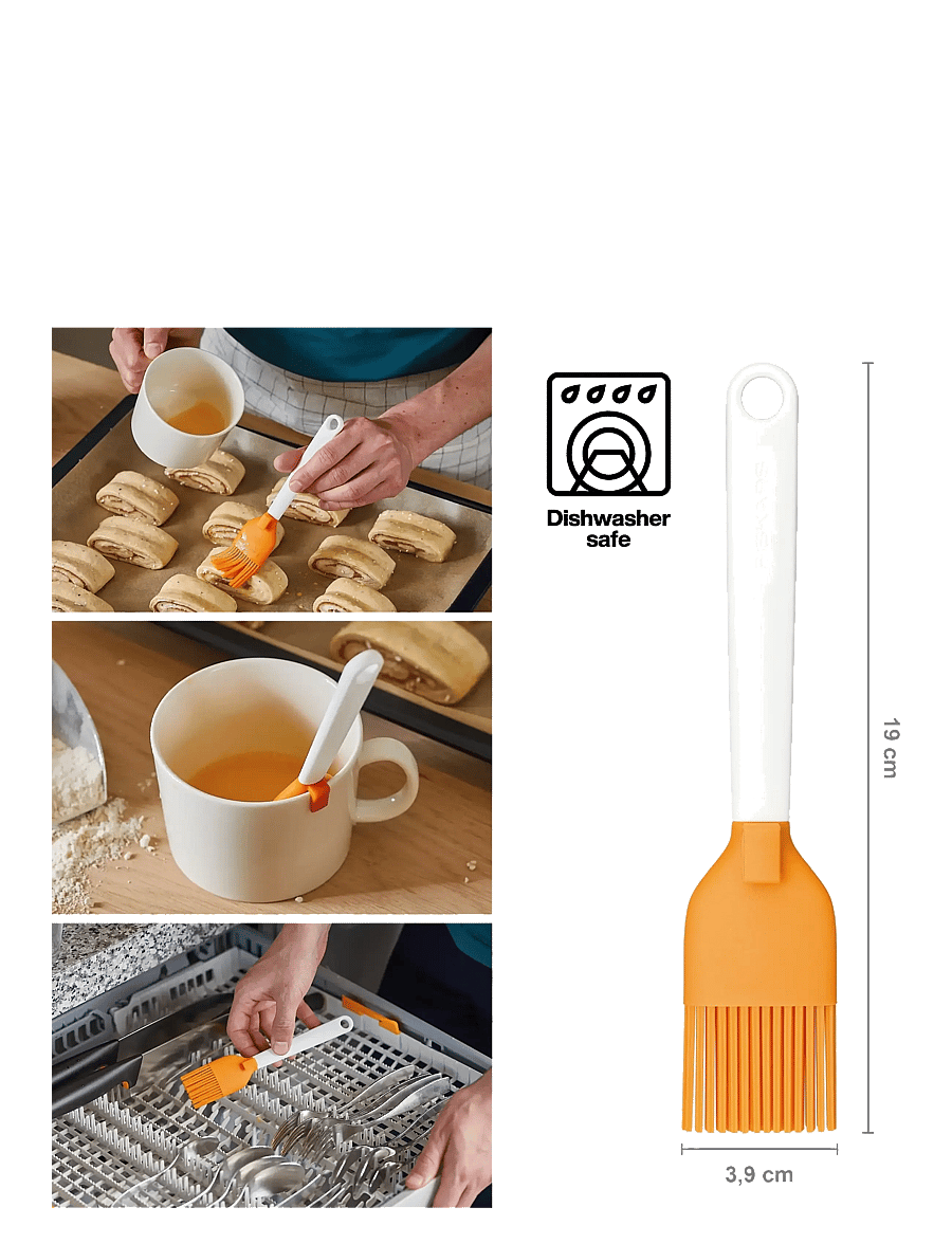 Fiskars - FF Silicone brush - backzubehör - black - 1