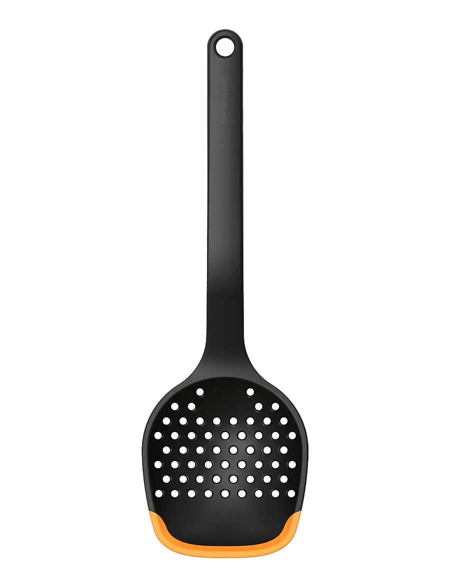 Fiskars - FF Slotted spoon - löffel & schöpflöffel - black - 0
