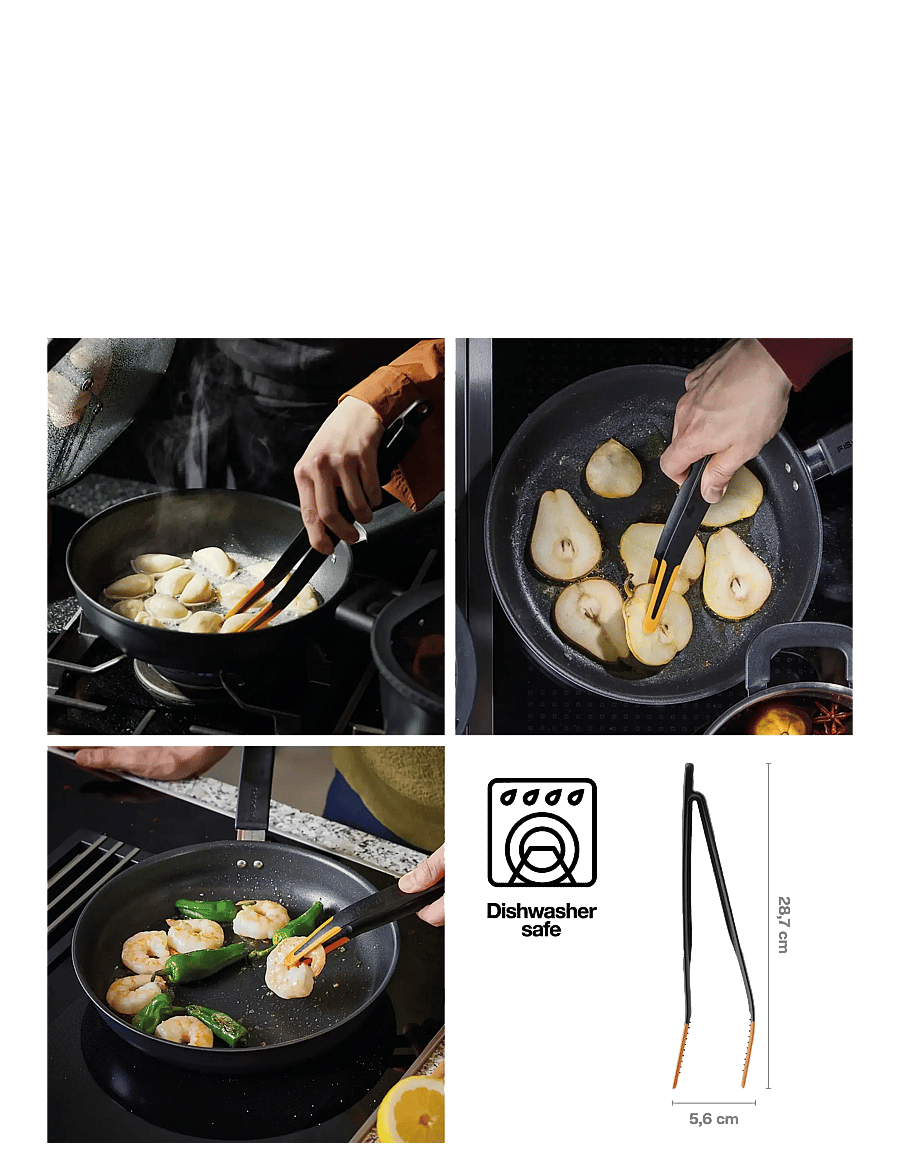 Fiskars - FF silicone tongs - zangen & pinzetten - black - 2