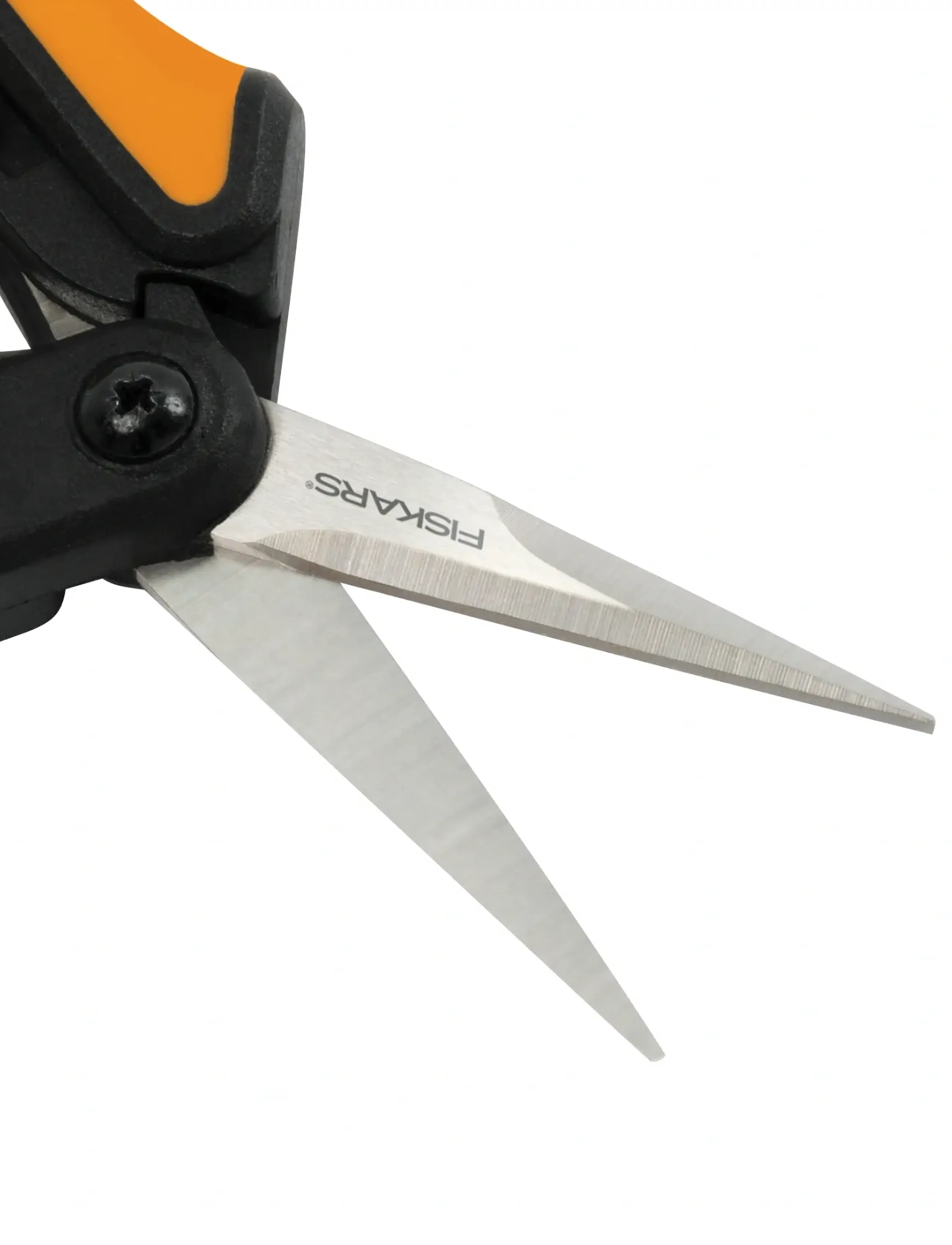 Fiskars - Solid snip pruning microtip SP130 - garden tools - black / orange - 2