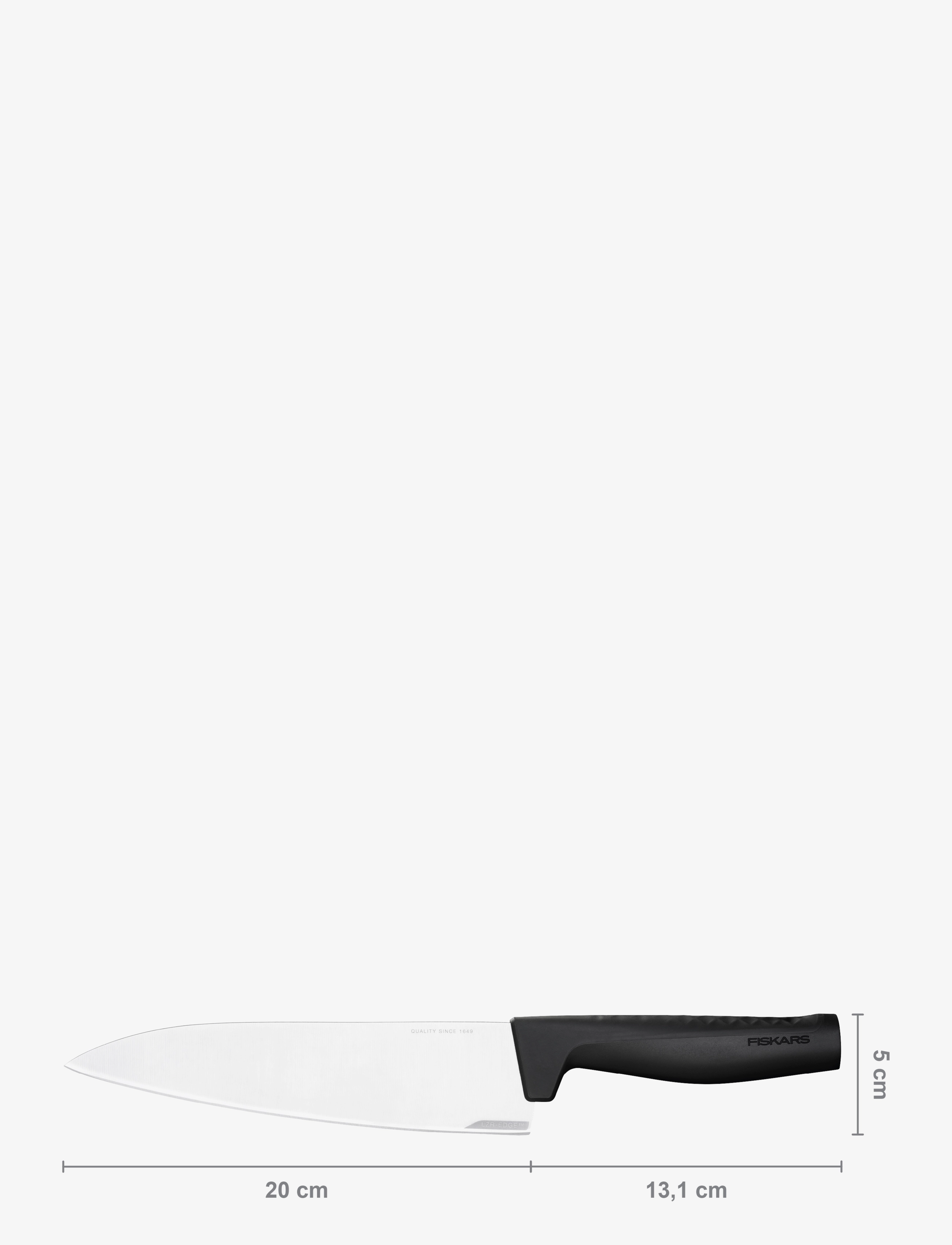 Fiskars - Hard Edge kokkekniv 20 cm - laveste priser - black - 1