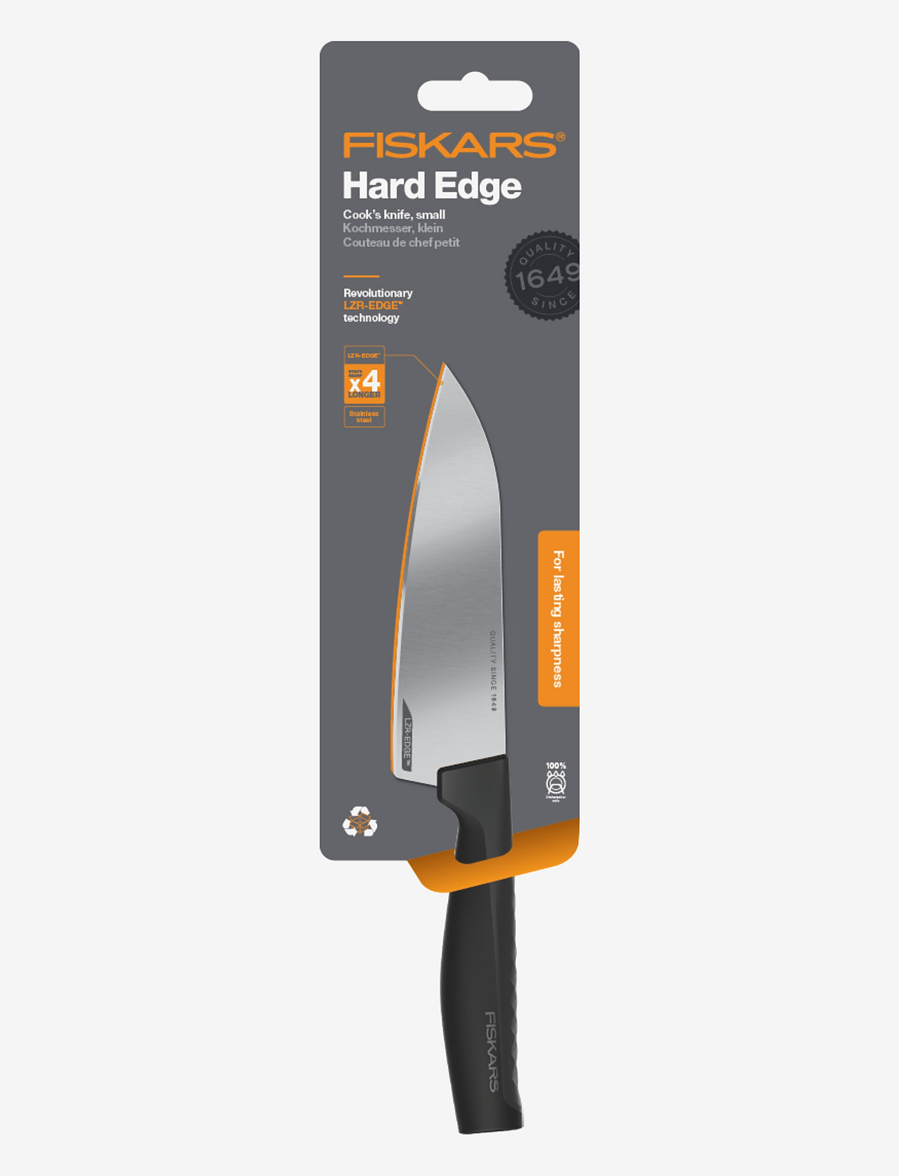 Fiskars - Hard Edge Kockkniv 13.5 cm - shop by price - black - 3