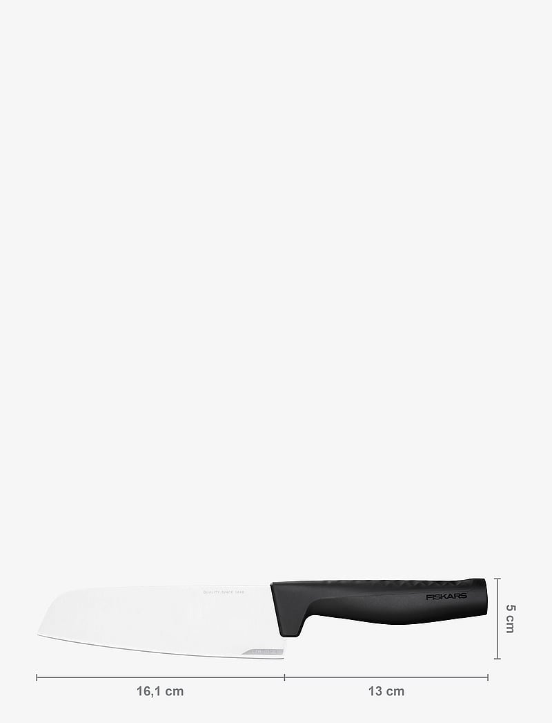 Fiskars - Hard Edge Santokukniv 16 cm - santoku knives - black - 2