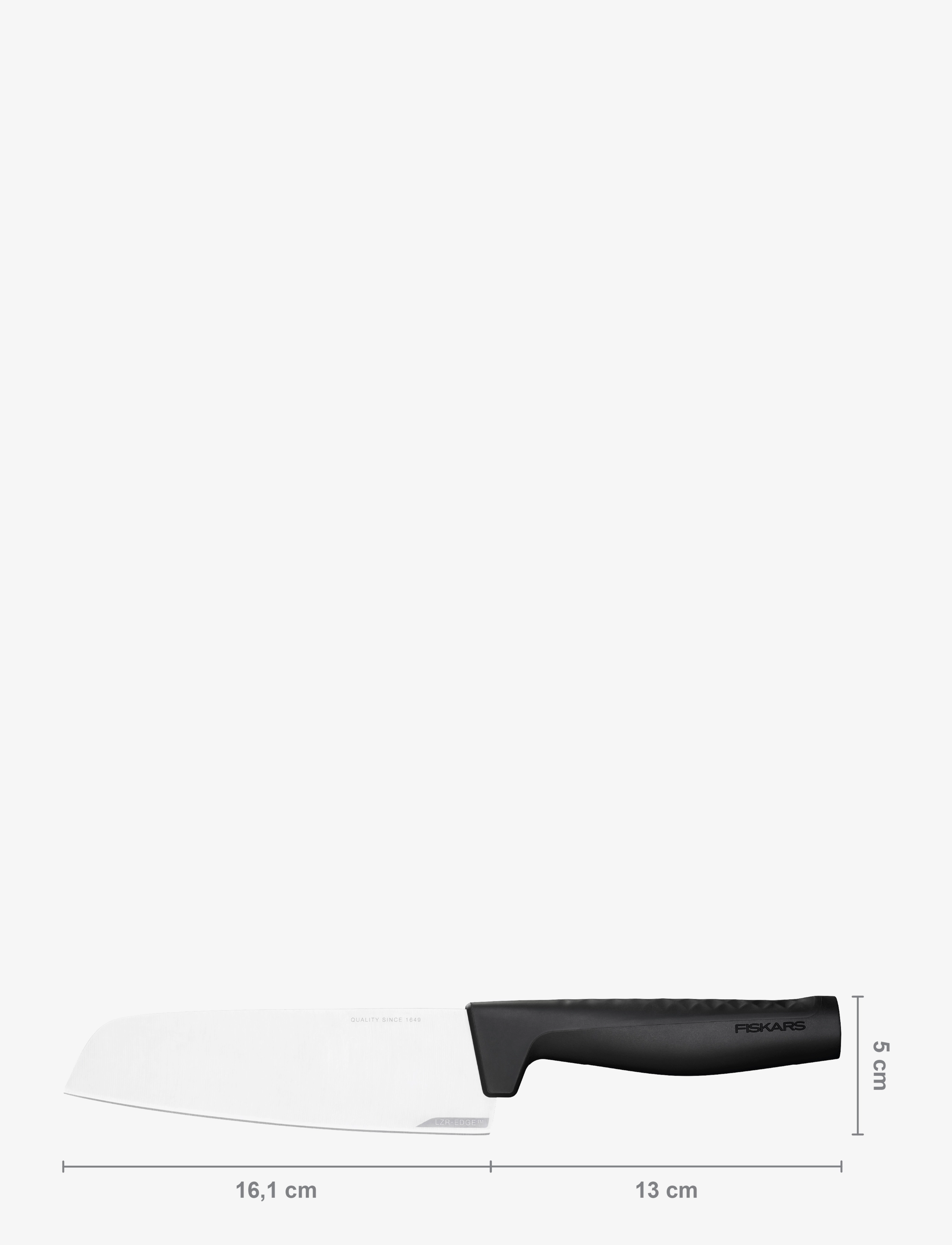Fiskars - Hard Edge Santokukniv 16 cm - madalaimad hinnad - black - 1