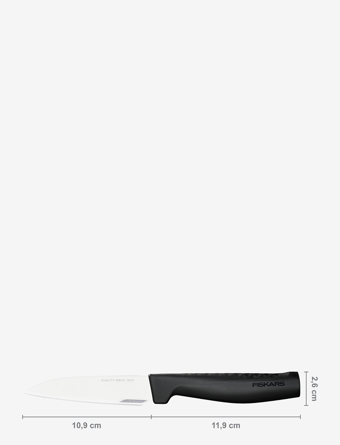 Fiskars - Hard Edge vegetable knife 11 cm - najniższe ceny - black - 1