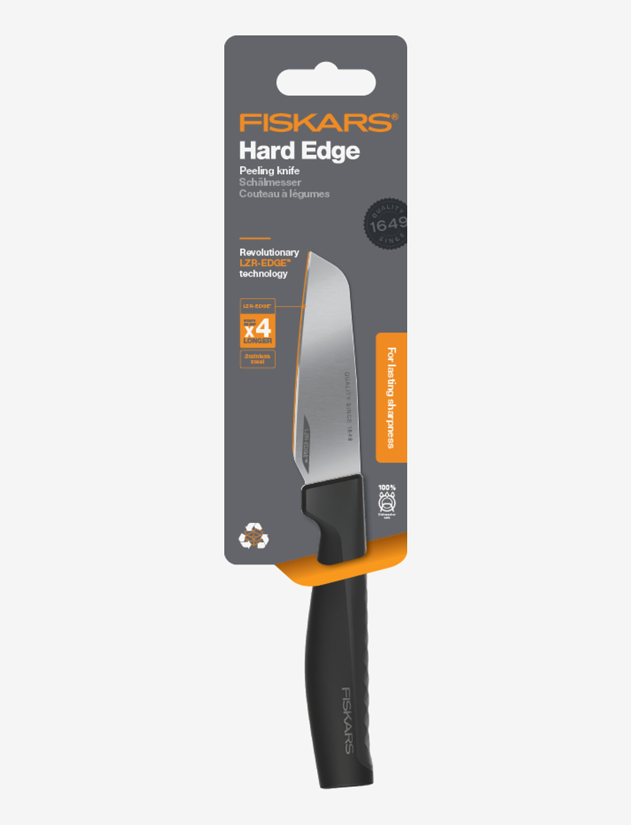 Fiskars - Hard Edge Skalkniv 9 cm - køb efter pris - black - 3