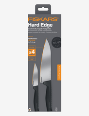 Fiskars - Hard Edge Knivset 2 parts - large chef knife & vegetable knife - chef knives - black - 1