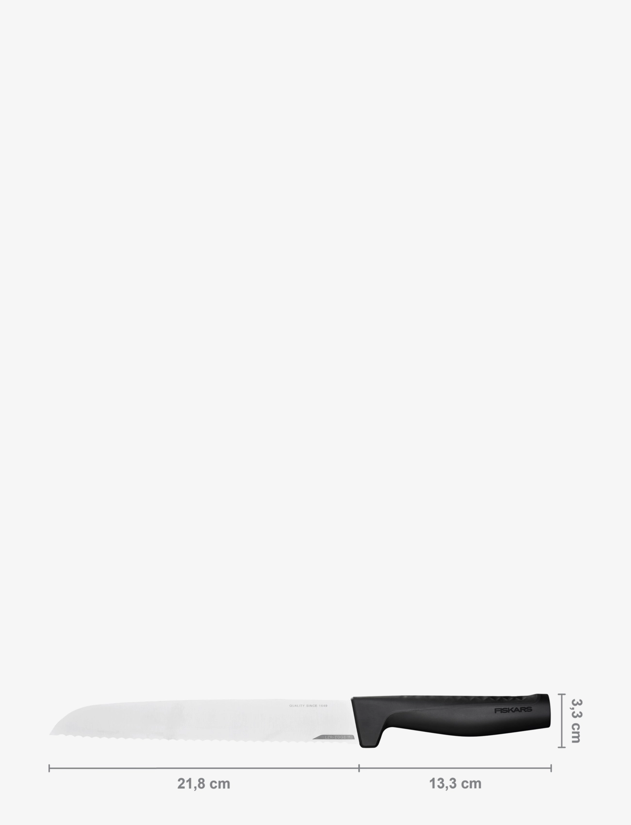 Fiskars - Hard Edge Bread Knife 22 cm - brotmesser - black - 1