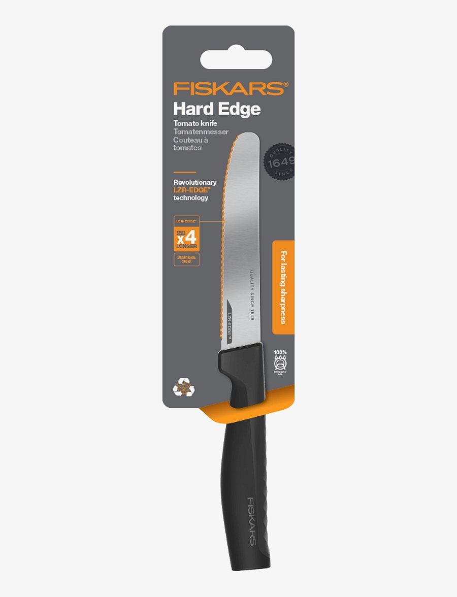 Fiskars - Hard Edge Tomato Knife 11 cm - gemüsemesser - black - 4