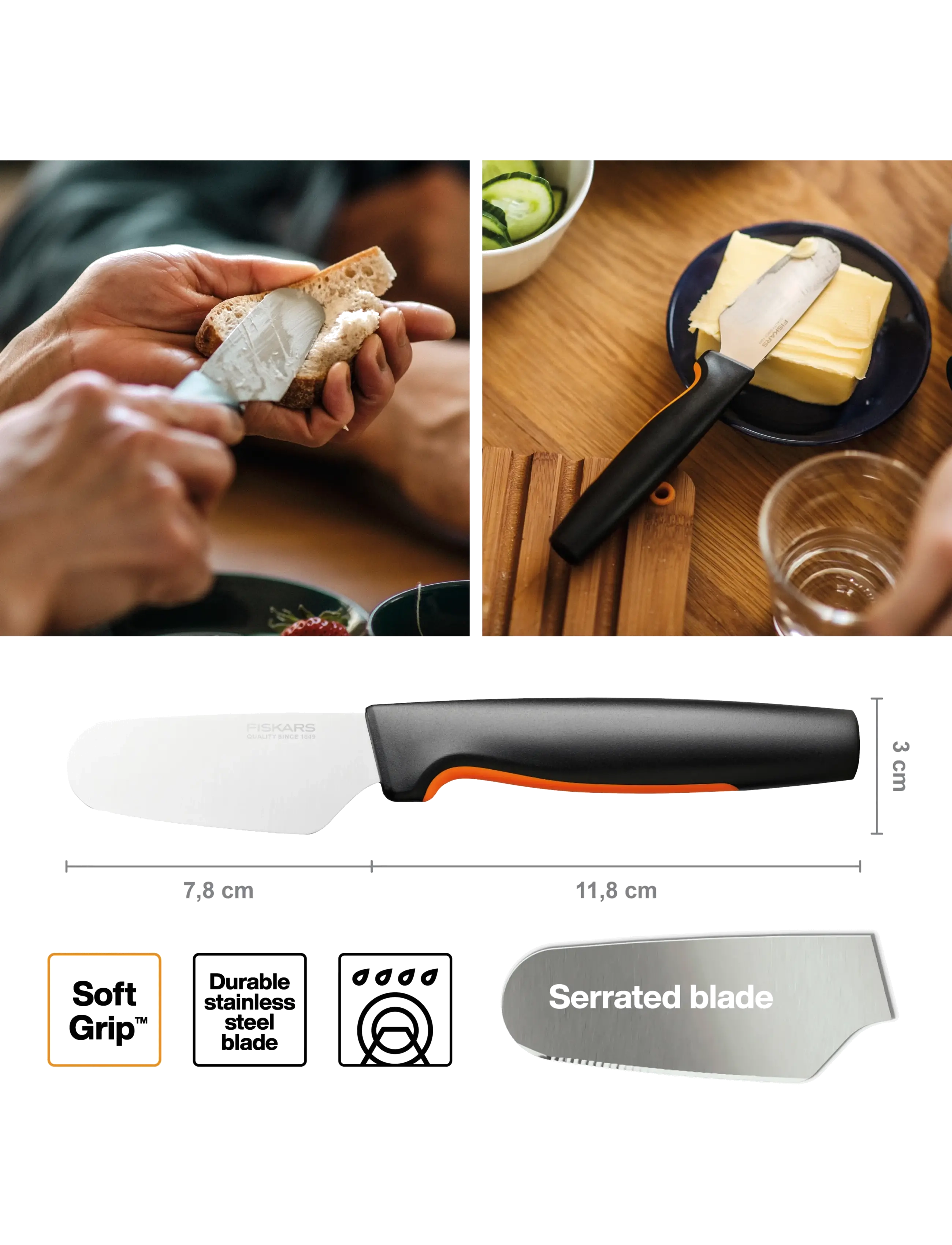 Fiskars - Fiskars FF Butter knife - buttermesser - no colour - 2