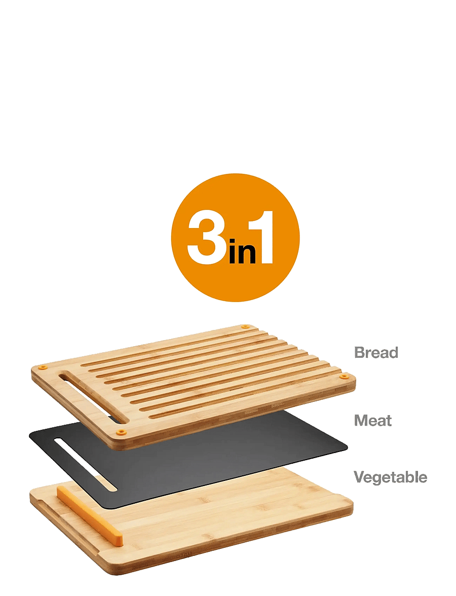 Fiskars - FF Bamboo cutting board 3pcs FSC - lõikelauad - bamboo - 1