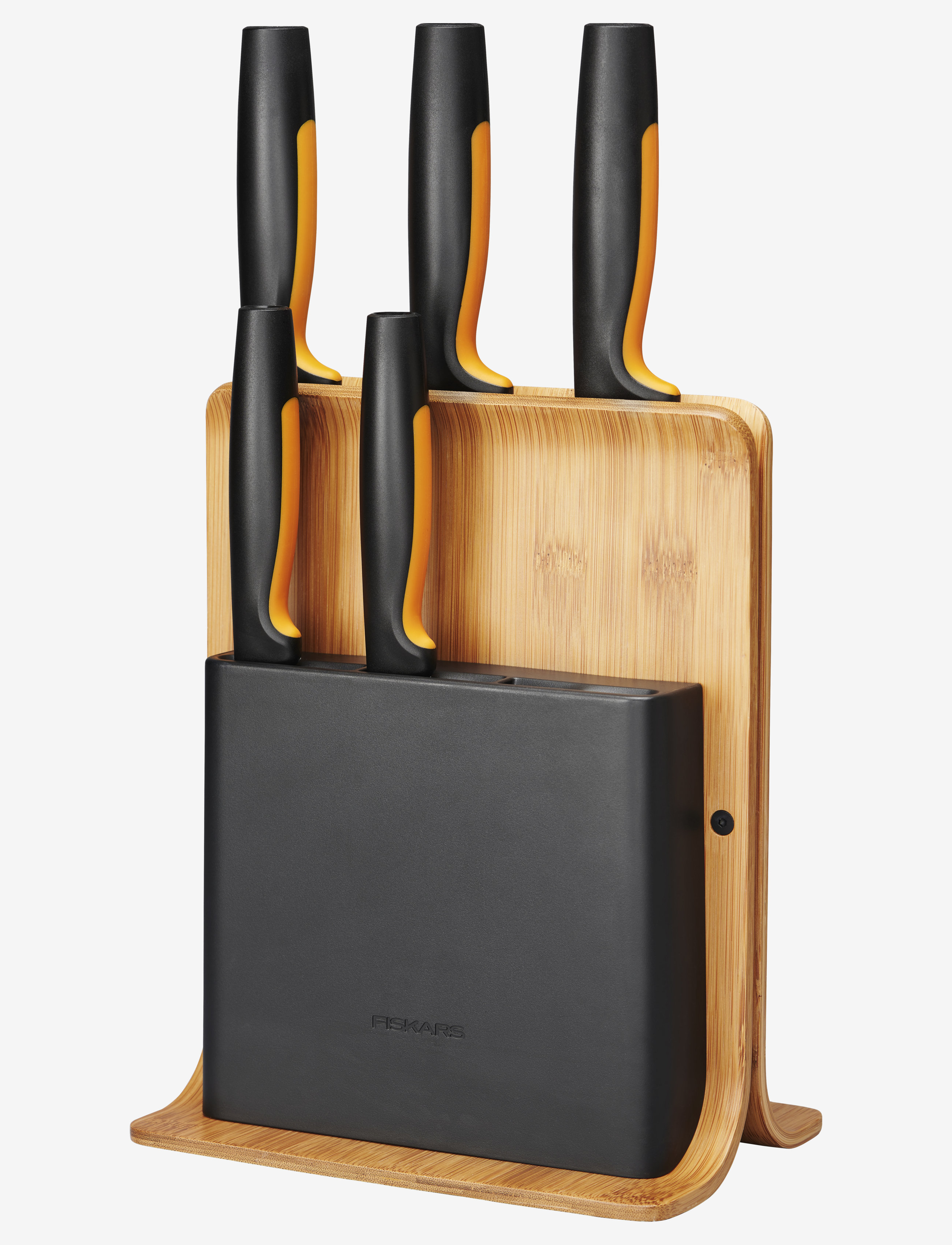 Fiskars - FF knivblock i bambu med 5 knivar - no colour - 1