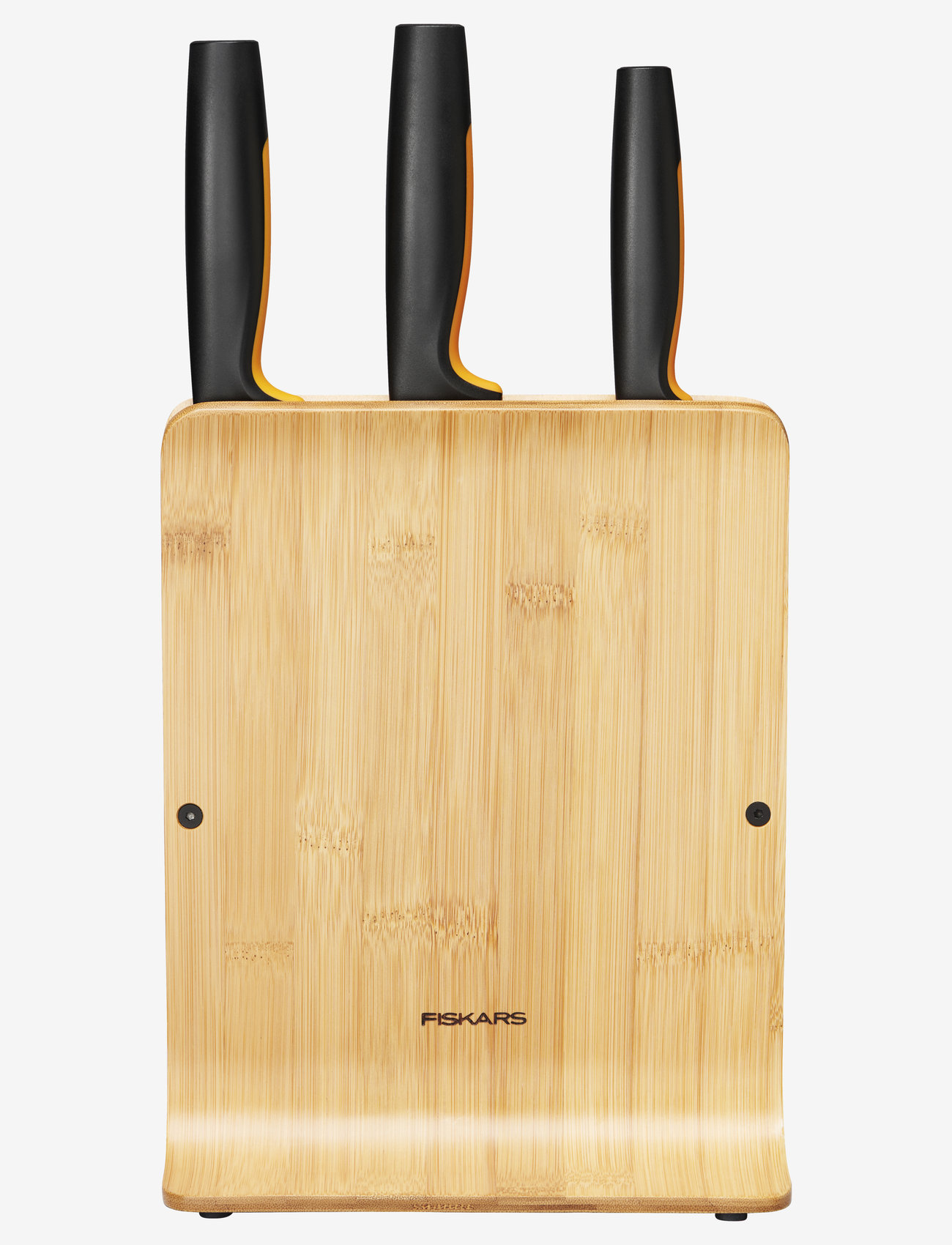 Fiskars - Fiskars FF Knife block bamboo 3 knives - knivsæt - no colour - 0