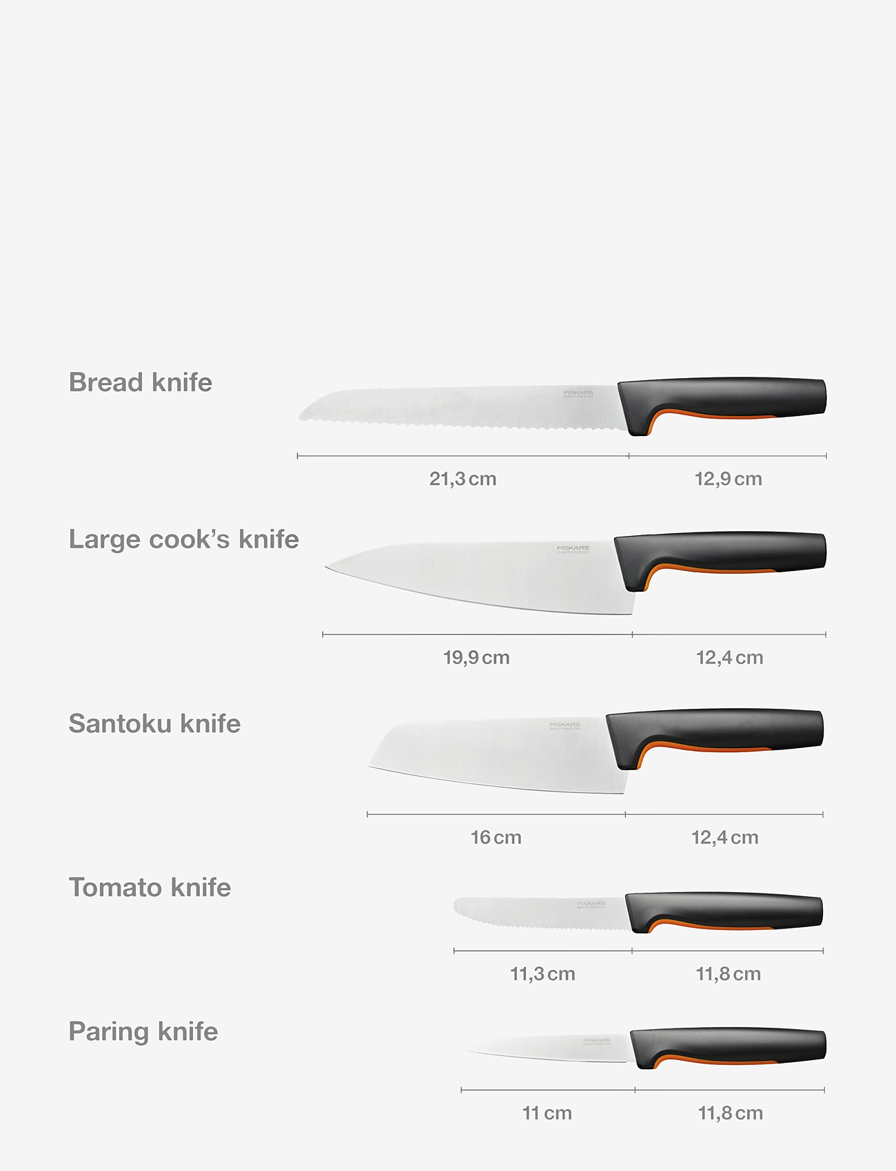 Fiskars - Ff large knife set, 5 parts - geschenke unter chf 100 - no colour - 1