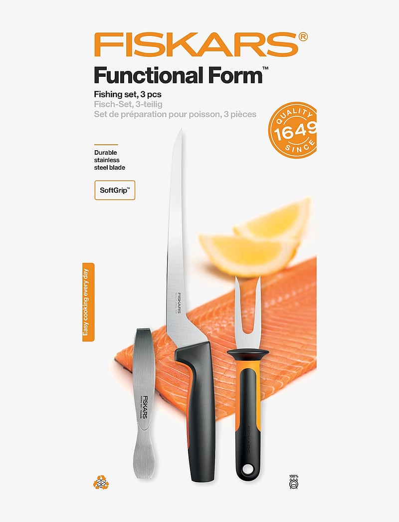 Fiskars - Ff fish knife, 3 parts - die niedrigsten preise - black - 2
