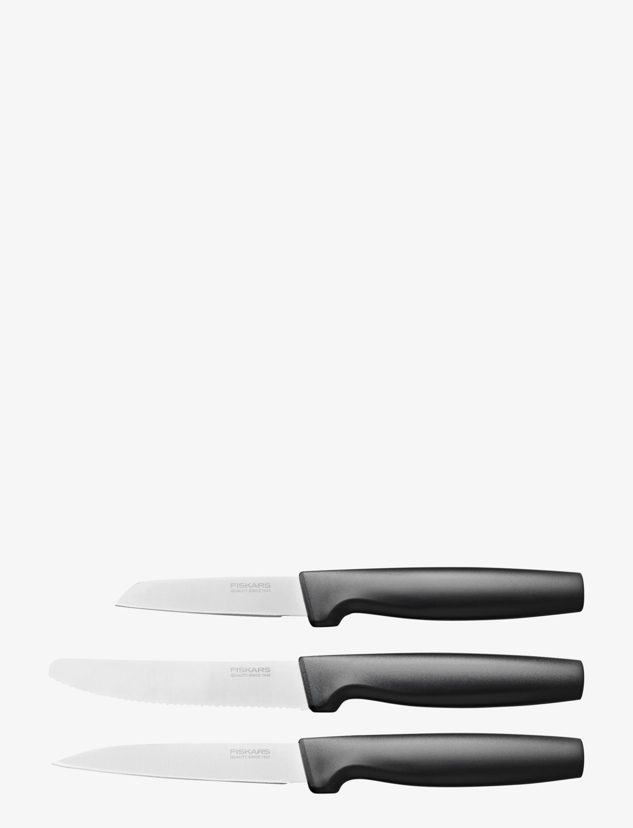 Fiskars Ff Lille Knivsæt, 3 Dele, One Size, Black, Knive Og Tilbehør > Knivsæt, Unisex