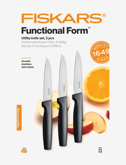 Fiskars - FF Universal Knife Set, 3 pieces - mažiausios kainos - black - 3