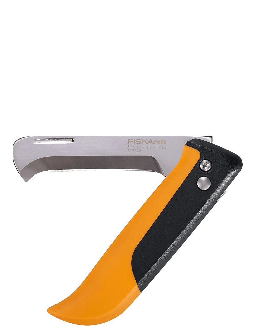 Fiskars - X-series Folding produce knife K80 - aiatööriistad - black / orange - 2
