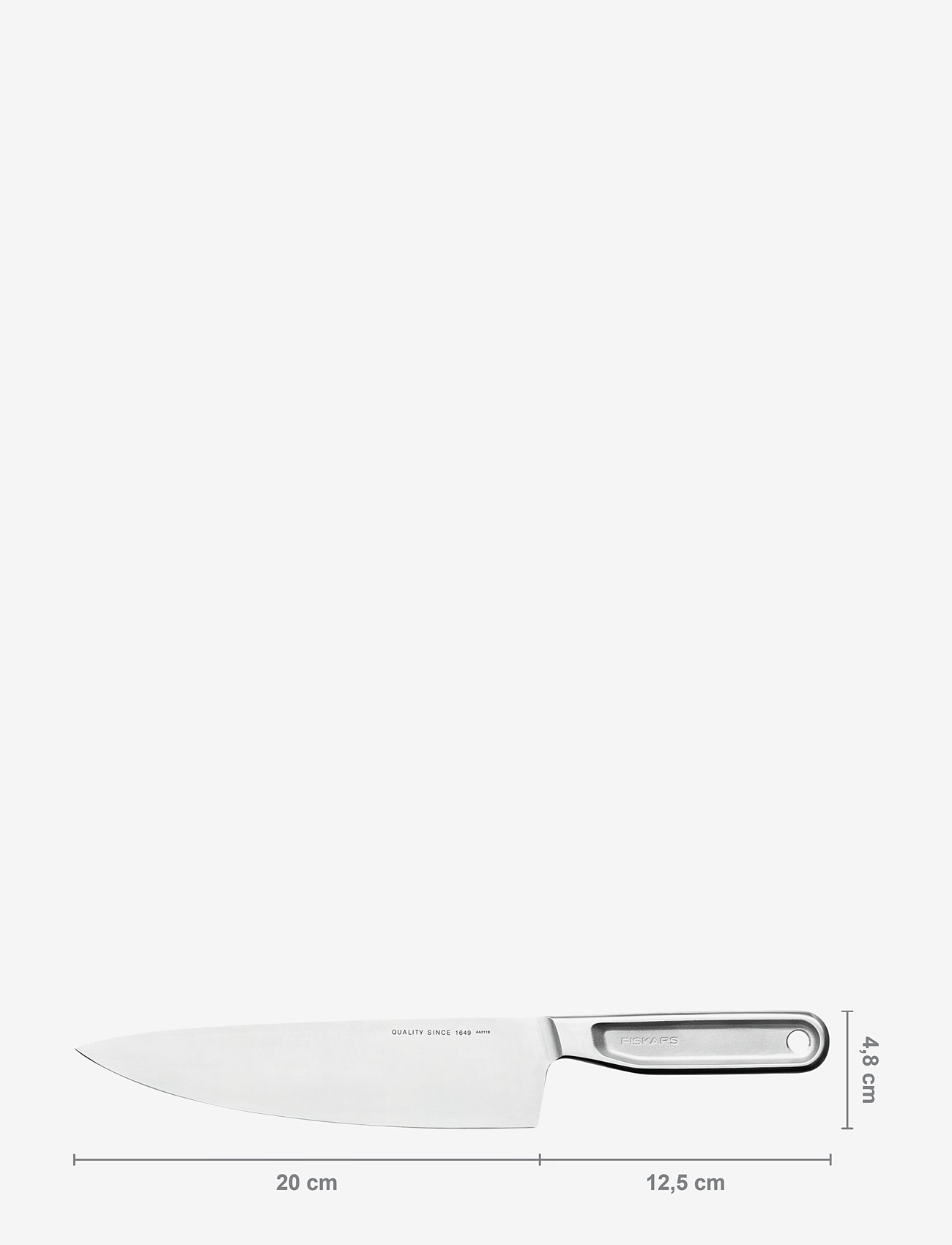 Fiskars - All Steel Cook Knife 20 cm - kokkeknive - stainless steel - 1