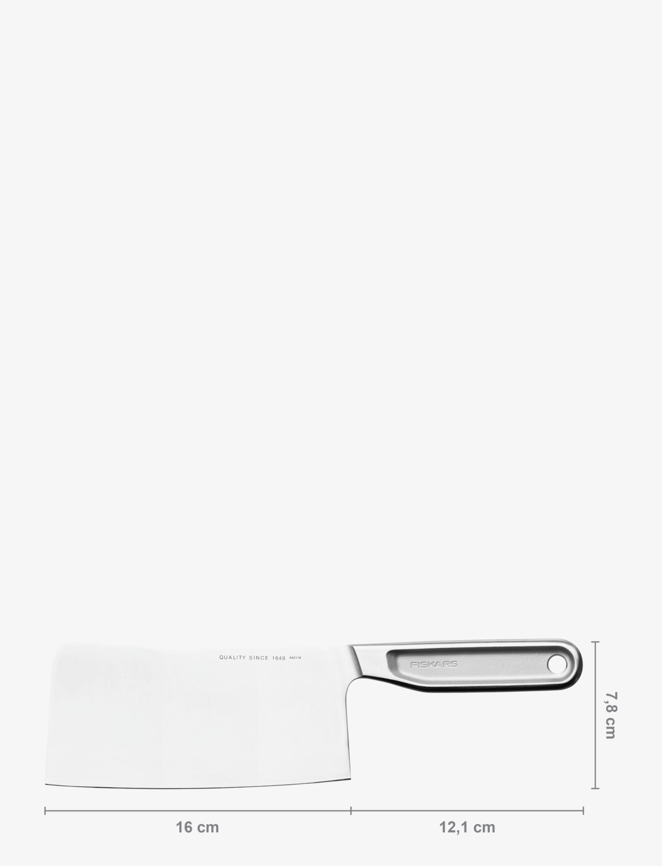 Fiskars - All steel chop knife 16 cm - grønnsakskniver - stainless steel - 3