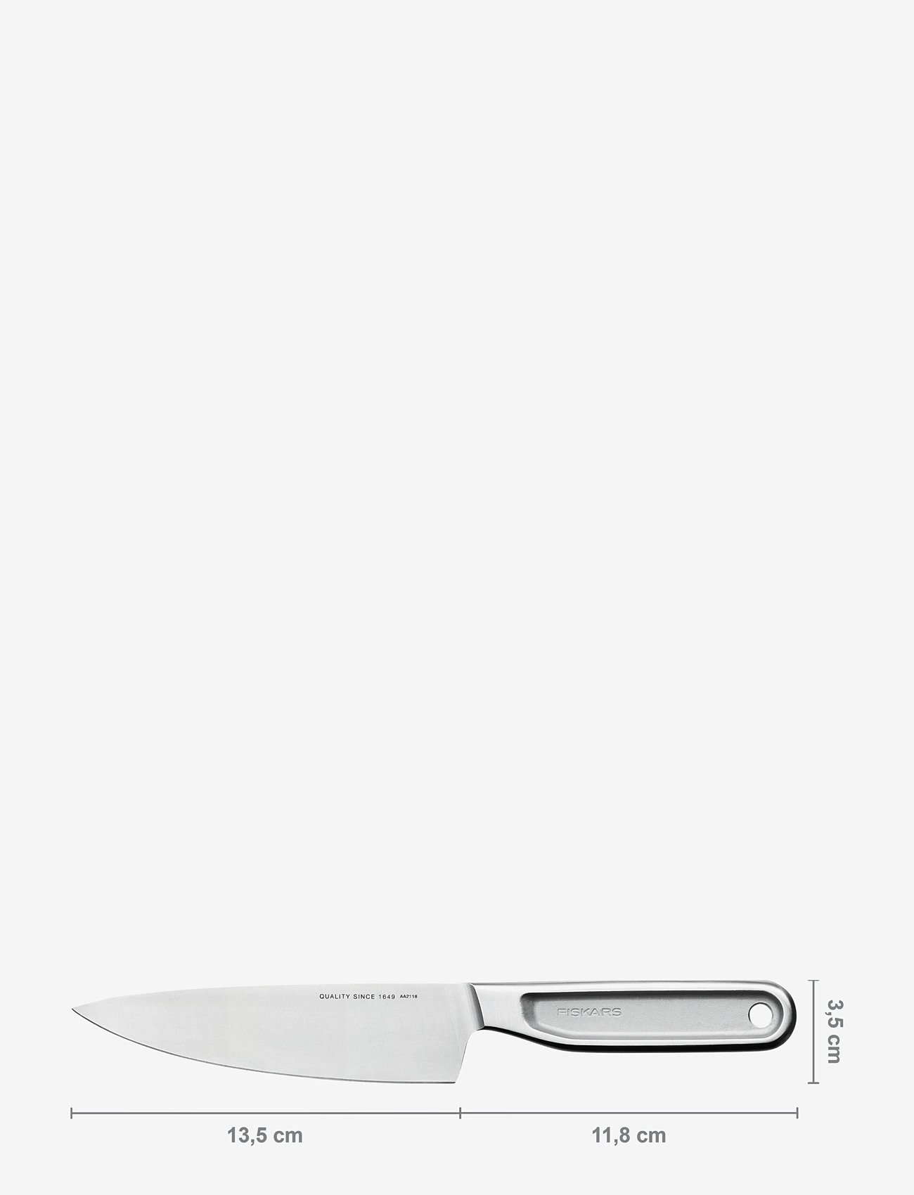 Fiskars - All steel chef knife 13.5 cm - kokkekniver - stainless steel - 1