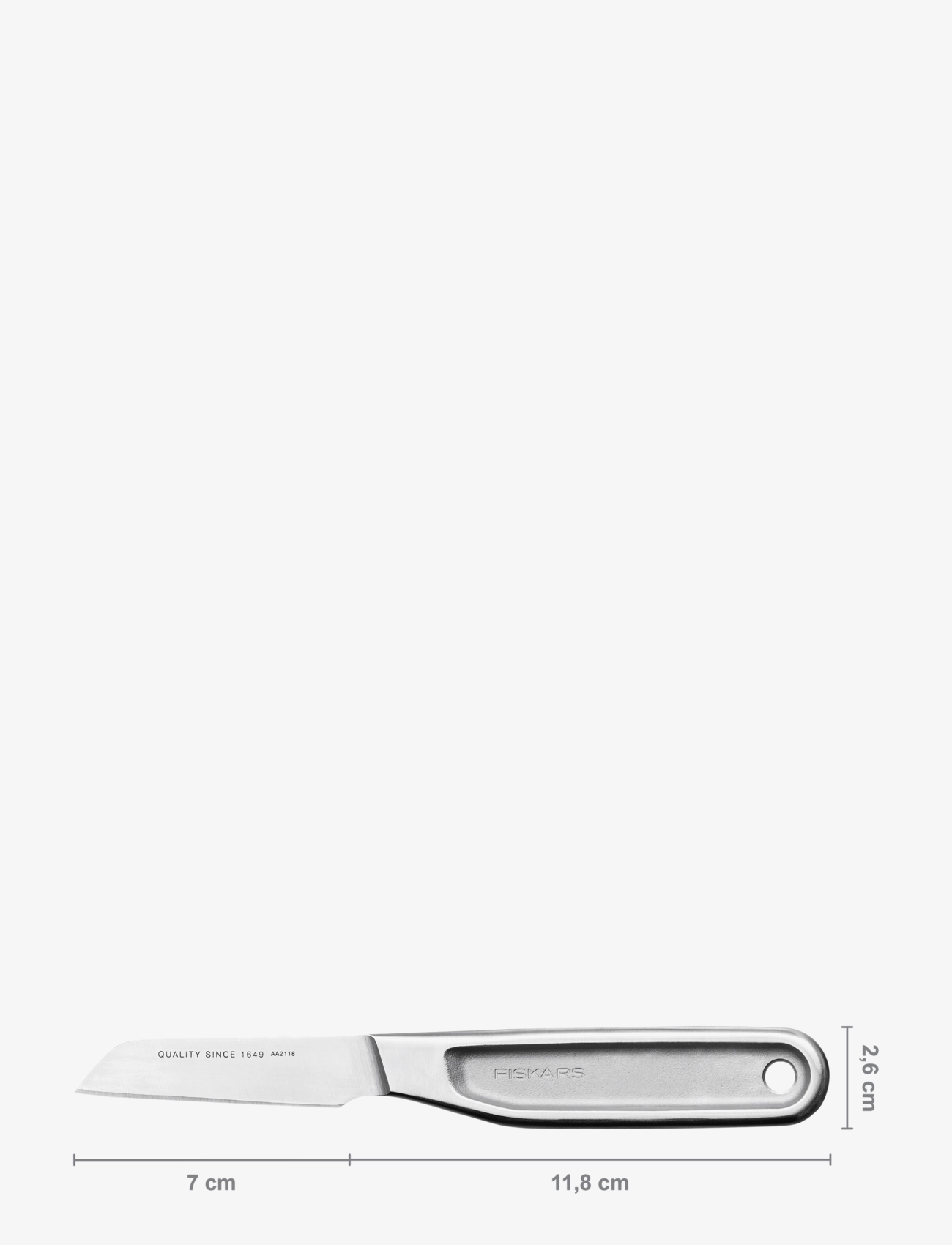 Fiskars - All steel shell knife 7 cm - schälmesser - stainless steel - 3