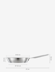 Fiskars - All steel frying pan 24 cm - stegepander - stainless steel - 2