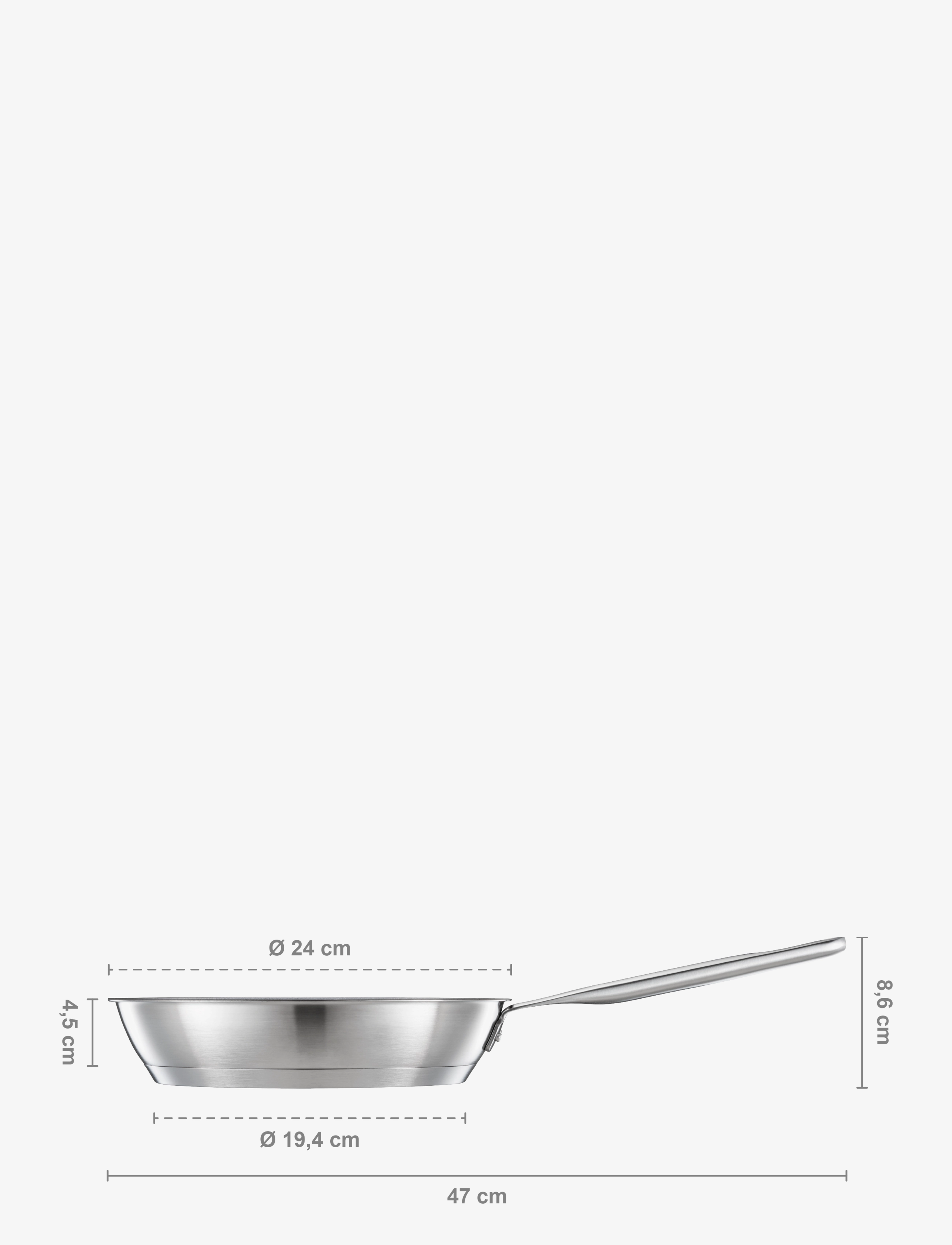 Fiskars - All Steel stekpanna 24 cm - stekpannor - stainless steel - 3