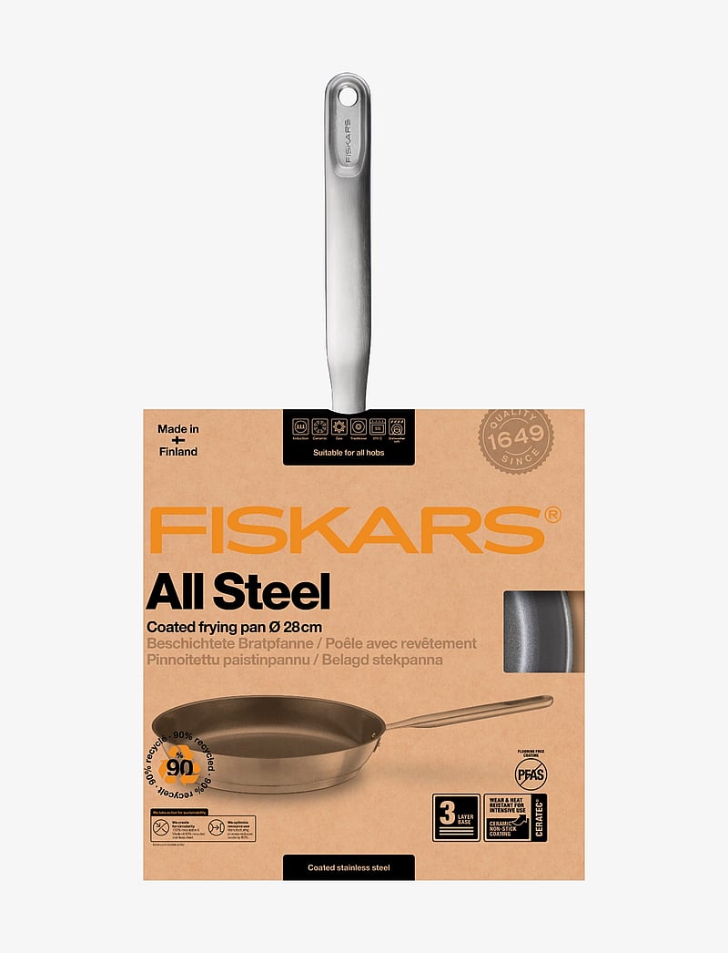 Fiskars - All steel frying pan 28 cm - bratpfannen - steel - 1