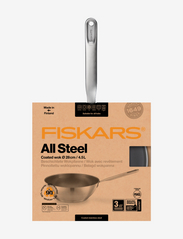 Fiskars - All Steel wok 28 cm - wokpannor - steel - 3