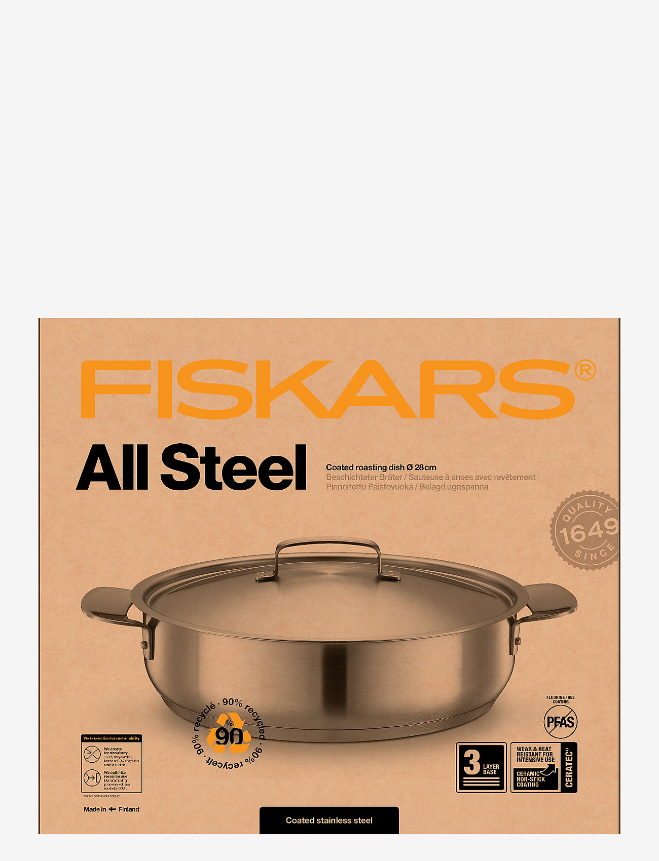 Fiskars - All Steel ugnspanna 28 cm - köp efter pris - steel - 2